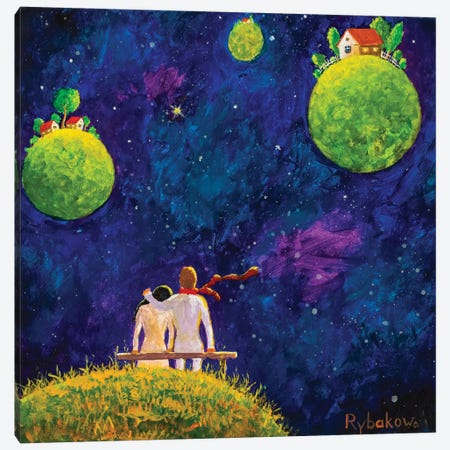 Big Cosmic Love Canvas Print #VRY134} by Valery Rybakow Canvas Print