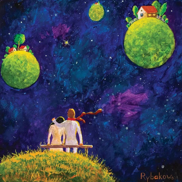 Sci-Fi Planets: Big Cosmic Love by Valery Rybakow