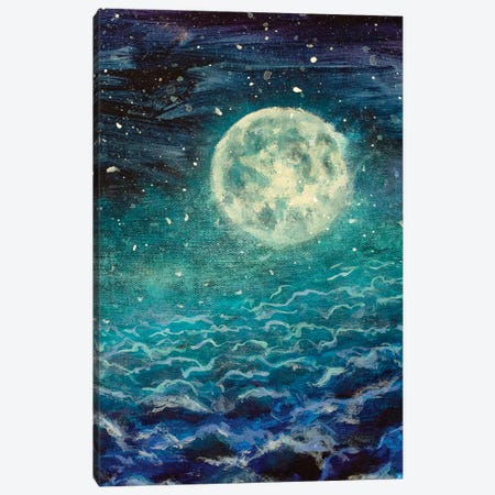 Big Moon Canvas Print #VRY135} by Valery Rybakow Canvas Art Print