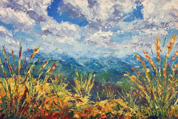 Valery Rybakow: Beautiful Mountain View by Valery Rybakow