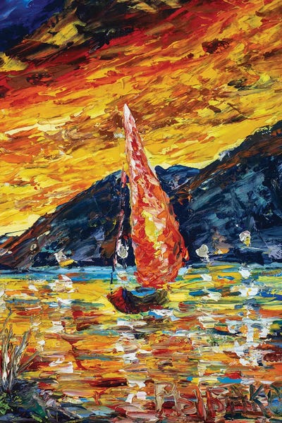 Scarlet Sails by Valery Rybakow canvas print