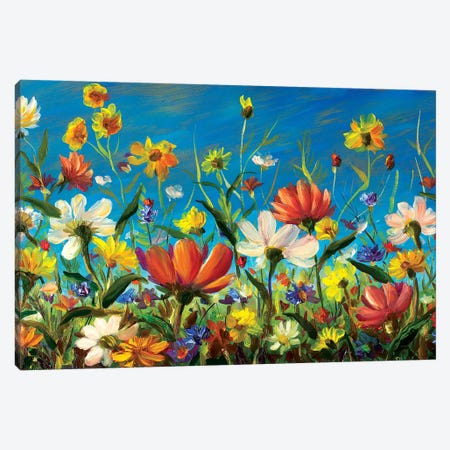 Big Wildflowers Canvas Print #VRY14} by Valery Rybakow Canvas Art