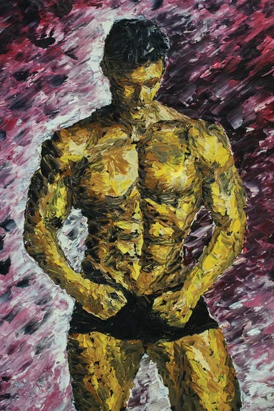 Bodybuilder by Valery Rybakow art print
