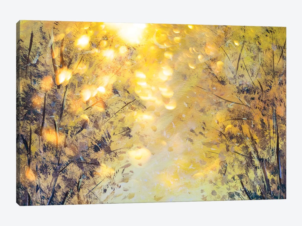 Beautiful Yellow Orange Abstract Background Of Nature by Valery Rybakow 1-piece Canvas Print