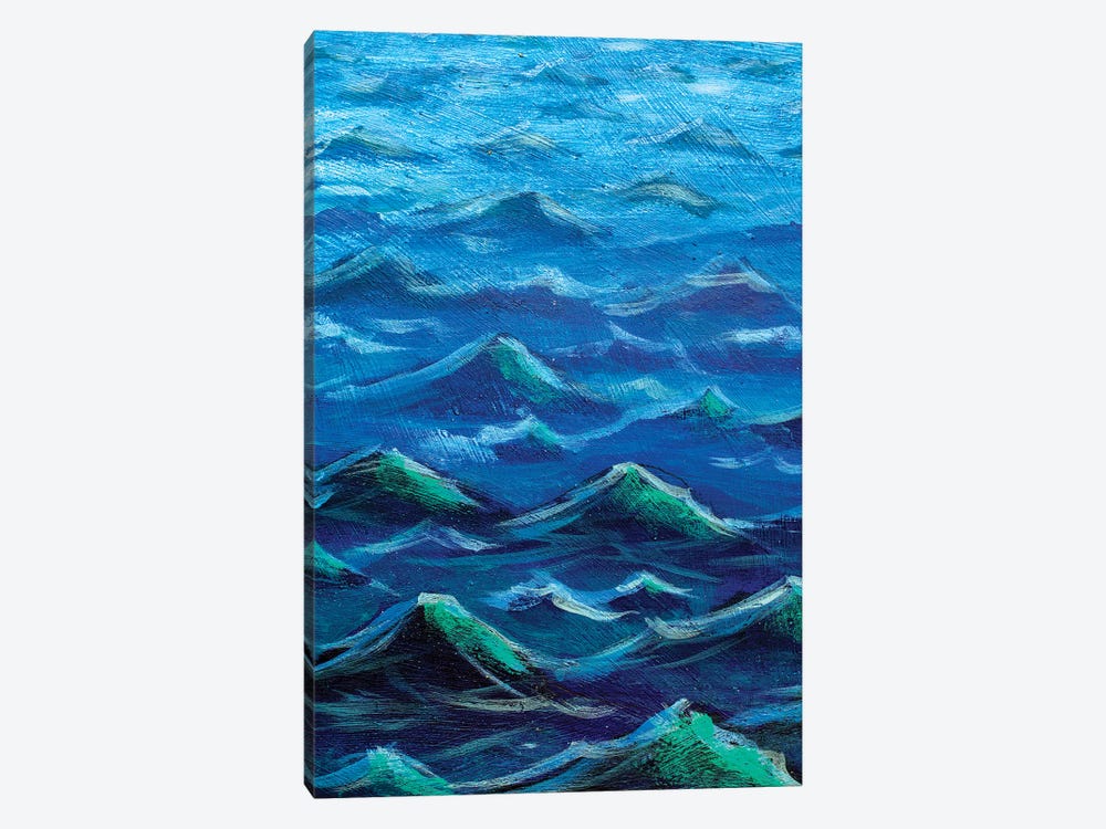 The Sea Big Waves. Blue Ocean by Valery Rybakow 1-piece Canvas Artwork