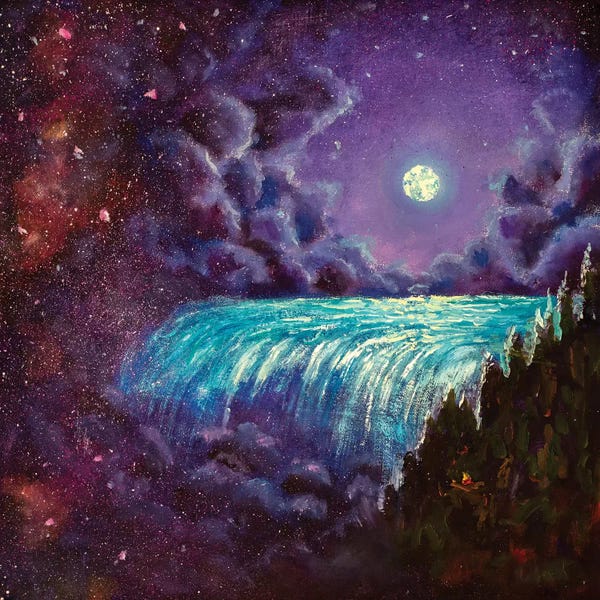 Valery Rybakow: Romantic Night Landscape by Valery Rybakow