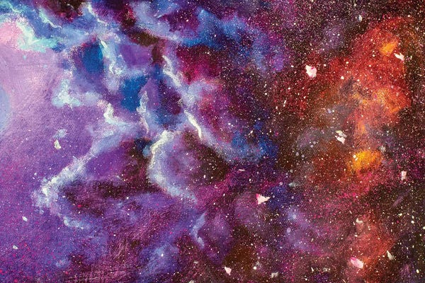 Valery Rybakow: Abstract Night Sky by Valery Rybakow