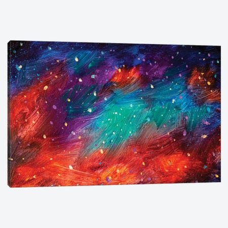 Cosmic Multi-Colored Space Canvas Print #VRY173} by Valery Rybakow Canvas Wall Art