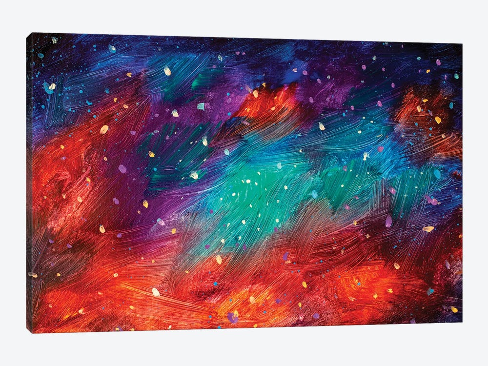 Cosmic Multi-Colored Space by Valery Rybakow 1-piece Canvas Print