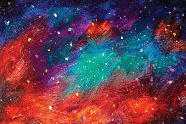 Colorful Abstracts: Cosmic Multi-Colored Space by Valery Rybakow