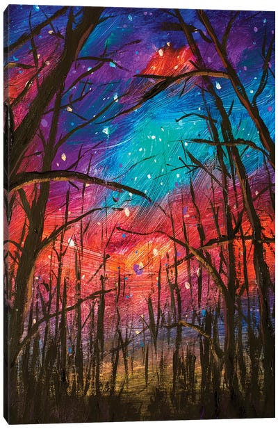 Night Landscape Canvas Art Print - Valery Rybakow