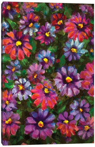 Beautiful Wildflowers Canvas Art Print - Valery Rybakow