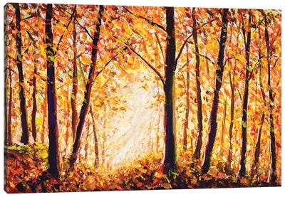 Autumn Forest Canvas Art Print - Valery Rybakow