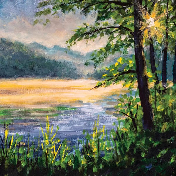 Valery Rybakow: Morning On River by Valery Rybakow