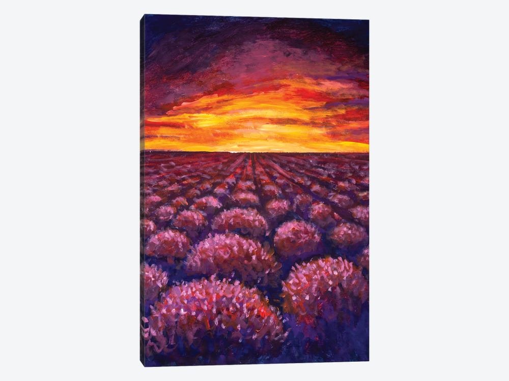 Lavender Field At Provence, France by Valery Rybakow 1-piece Canvas Wall Art