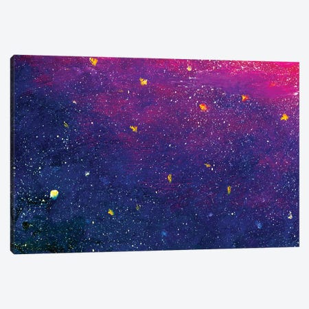 Colorful Blue Violet Space, Universe Canvas Print #VRY205} by Valery Rybakow Canvas Print