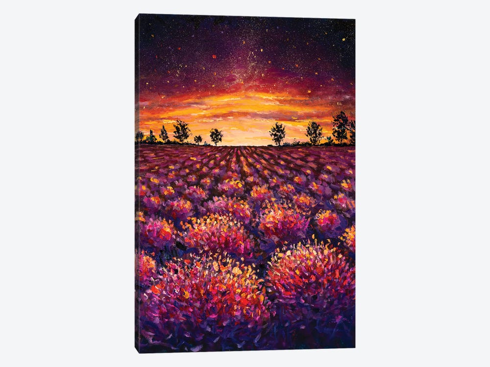 Lavender Field, Warm Dawn by Valery Rybakow 1-piece Canvas Print