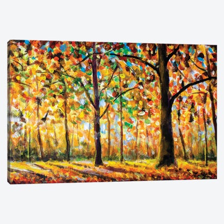 Autumn Forest Landscape Canvas Print #VRY238} by Valery Rybakow Art Print