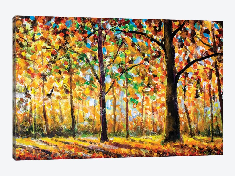 Autumn Forest Landscape by Valery Rybakow 1-piece Canvas Artwork