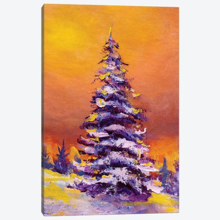 Christmas Fir Pine Big Tree Canvas Print #VRY240} by Valery Rybakow Canvas Wall Art
