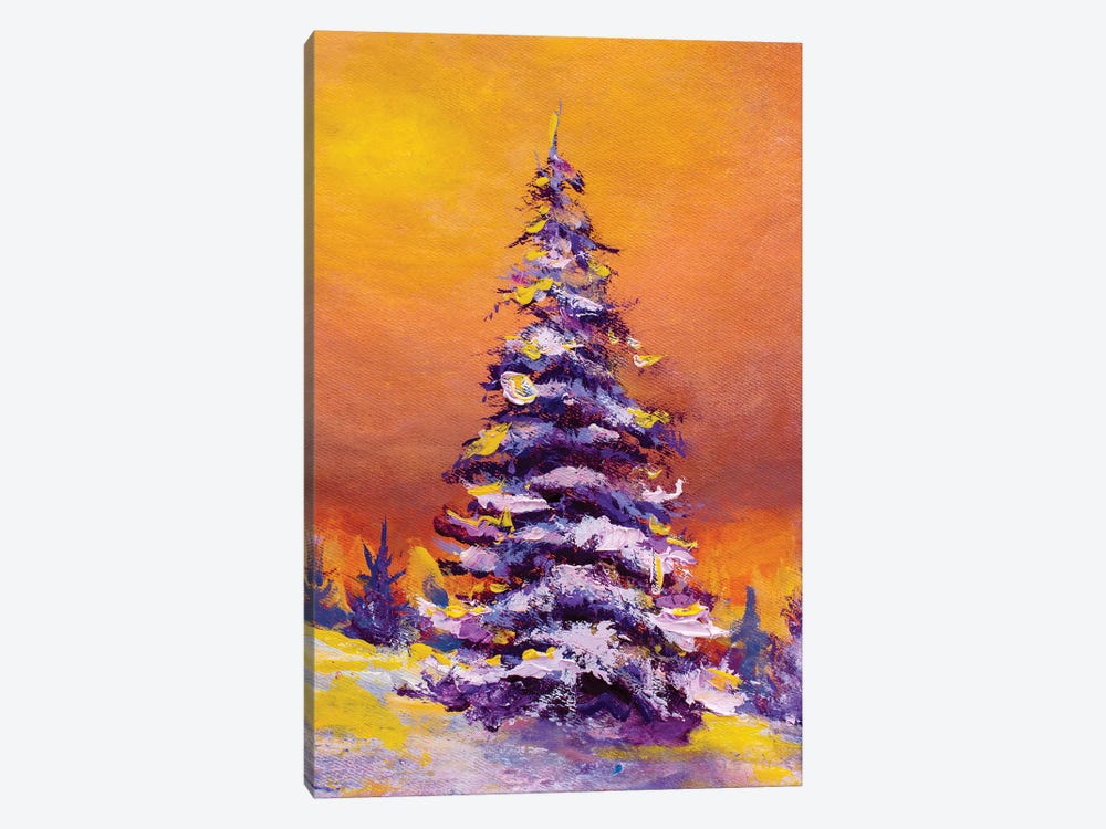Christmas Fir Pine Big Tree by Valery Rybakow 1-piece Canvas Art Print
