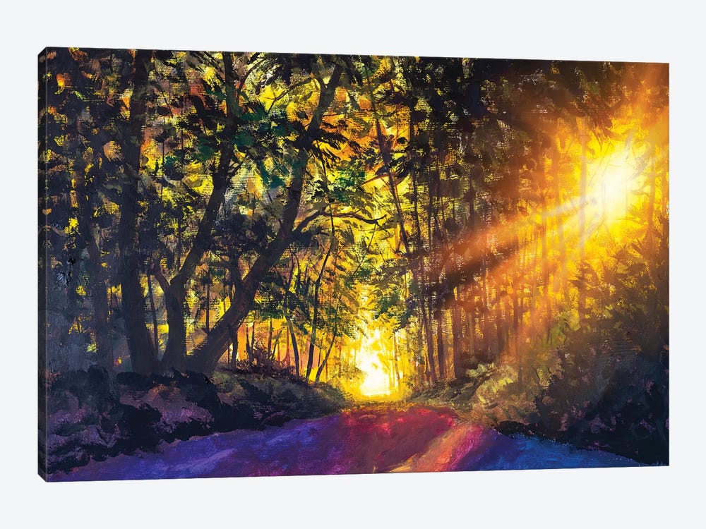 Beautiful Magic Forest Path by Valery Rybakow 1-piece Canvas Print