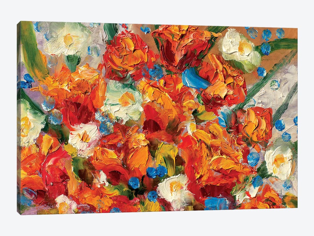 Delicate Flowers by Valery Rybakow 1-piece Canvas Print
