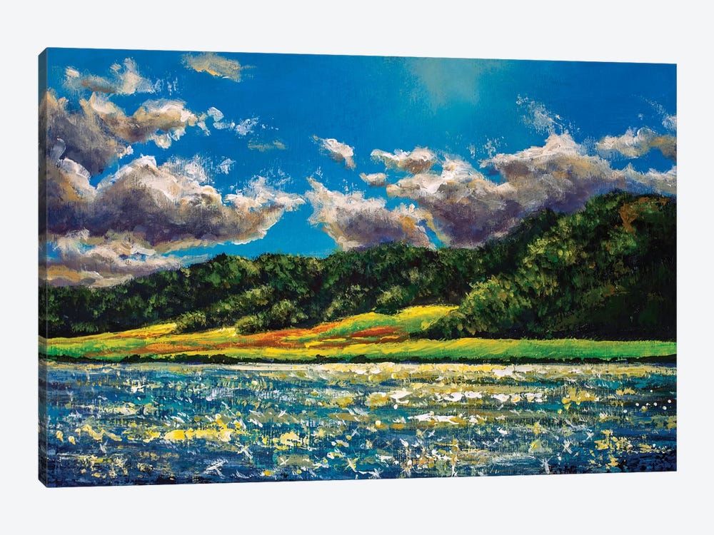 Beautiful Sunny Island In The Ocean by Valery Rybakow 1-piece Canvas Art Print
