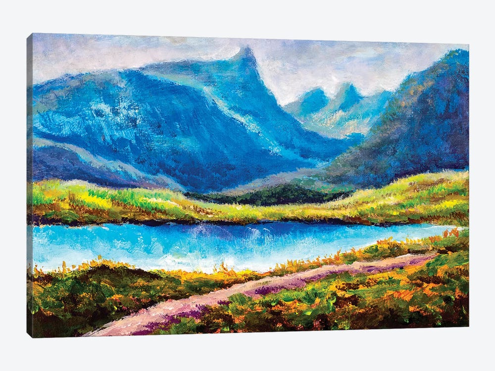 Beautiful Lake In Mountains by Valery Rybakow 1-piece Canvas Art