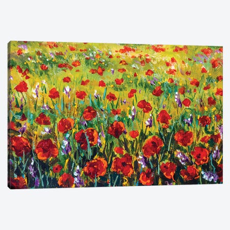 Flower Field Canvas Print #VRY292} by Valery Rybakow Canvas Print