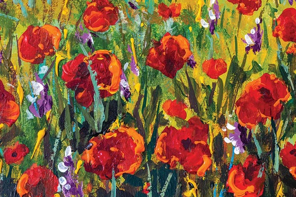 Valery Rybakow: Red Poppies by Valery Rybakow