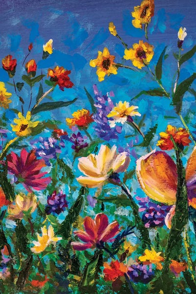 Beautiful Field Flowers by Valery Rybakow canvas print