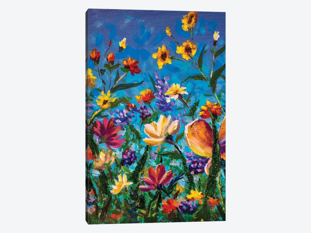 Beautiful Field Flowers by Valery Rybakow 1-piece Canvas Art