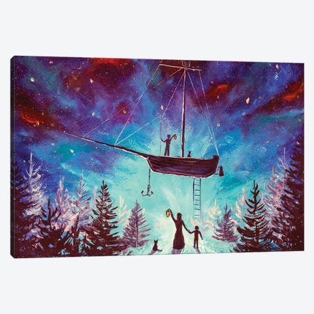 The Family Meets After A Galactic Journey Canvas Print #VRY343} by Valery Rybakow Canvas Art Print