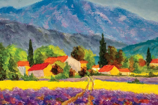 Herbs: Rural Countryside In Spring Or Summer. by Valery Rybakow