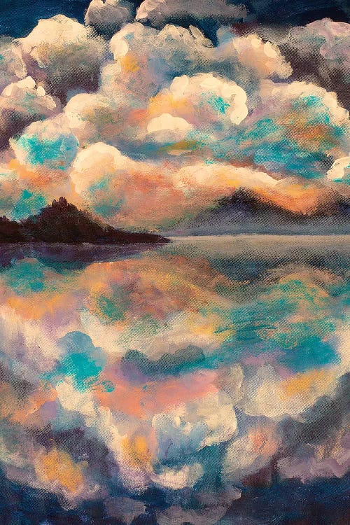 Fluffy Clouds Reflected by Valery Rybakow wall art