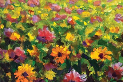 Flower Meadow by Valery Rybakow framed wall art