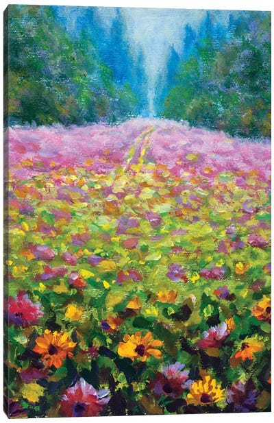 Wildflowers Canvas Art Print - Artists Like Van Gogh