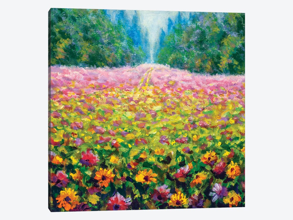 Beautiful Field Flowers In Forest by Valery Rybakow 1-piece Canvas Print