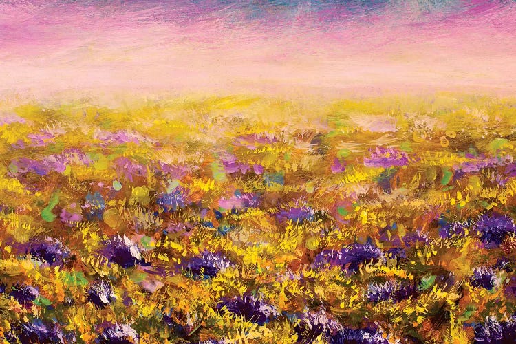 Abstract Flowers Field