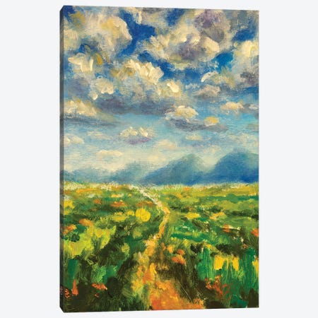 Sunny Day In The Mountains Canvas Print #VRY419} by Valery Rybakow Art Print