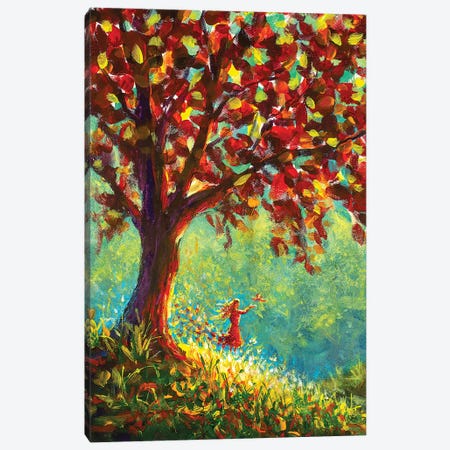 Girl In Nature Canvas Print #VRY41} by Valery Rybakow Canvas Wall Art