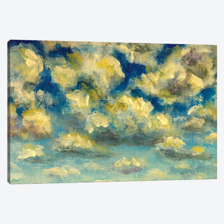 Puffy clouds and blue sky in sunny day Canvas Print #VRY420} by Valery Rybakow Canvas Artwork