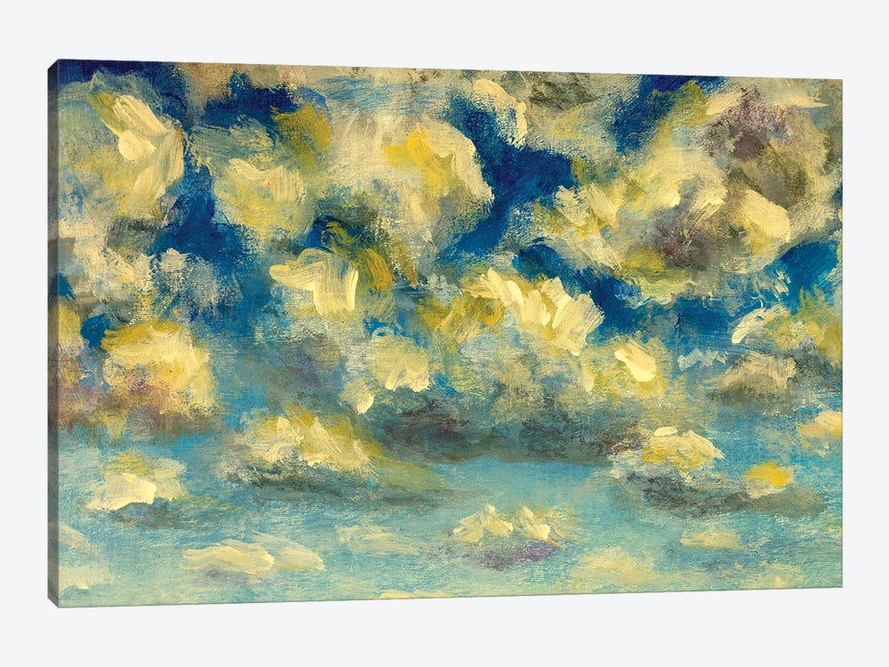 Puffy clouds and blue sky in sunny day by Valery Rybakow 1-piece Canvas Print
