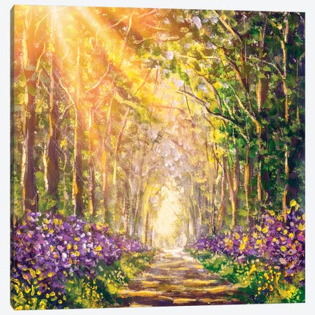 Spring Sunny Summer Forest Canvas Print #VRY424} by Valery Rybakow Canvas Print