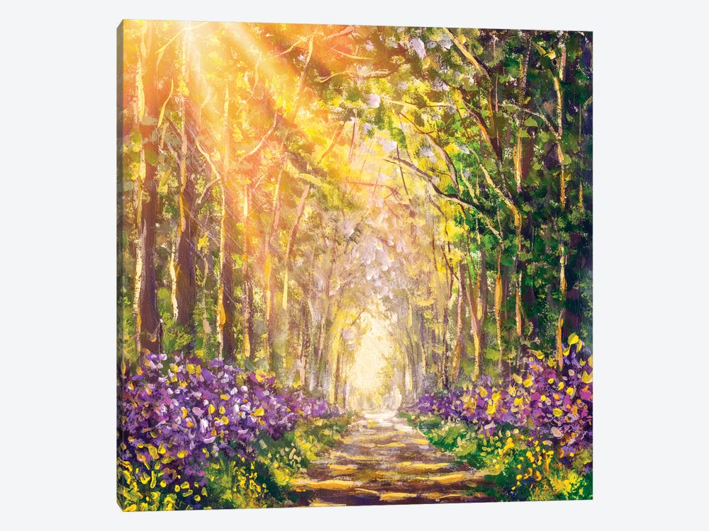 Spring Sunny Summer Forest 1-piece Canvas Print
