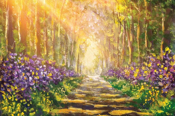 Valery Rybakow: Forest Landscape by Valery Rybakow