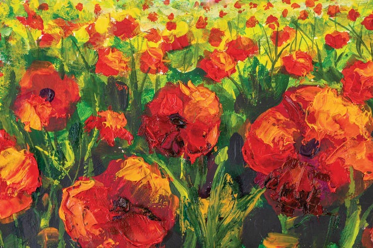 Red Poppies II by Valery Rybakow wall art
