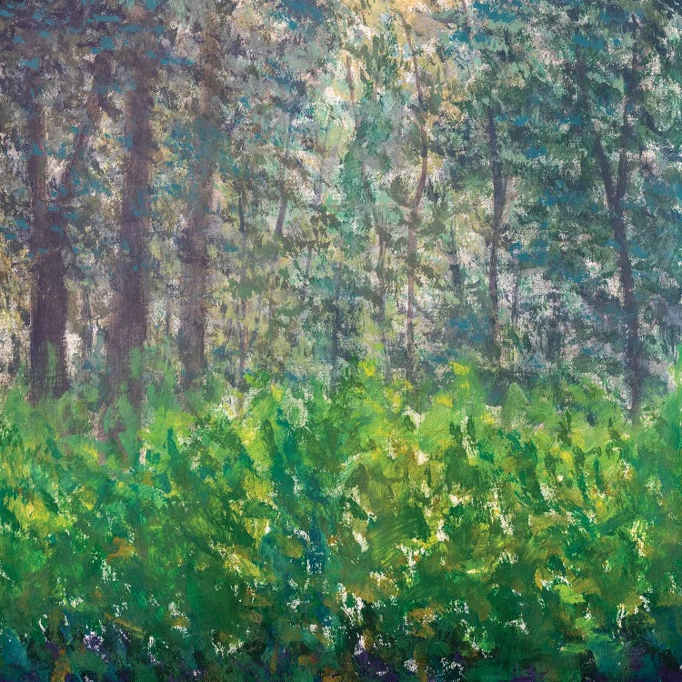 Abstract Green Forest by Valery Rybakow wall art