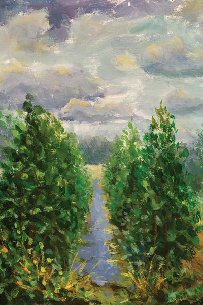 Green Trees by Valery Rybakow canvas print